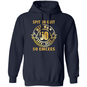 Hip Hop 50 (Spit or quit 50 Emcees) Pullover Hoodie