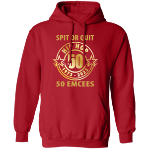 Hip Hop 50 (Spit or quit 50 Emcees) Pullover Hoodie