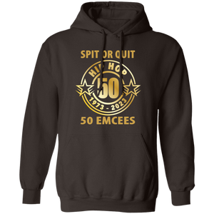 Hip Hop 50 (Spit or quit 50 Emcees) Pullover Hoodie