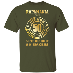 RAPAMANIA Presents HIP HOP 50 (SPIT OR QUIT 50 EMCEES) T-Shirt