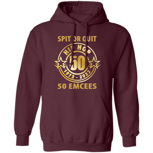 Hip Hop 50 (Spit or quit 50 Emcees) Pullover Hoodie