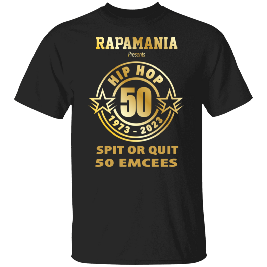 RAPAMANIA Presents HIP HOP 50 (SPIT OR QUIT 50 EMCEES) T-Shirt