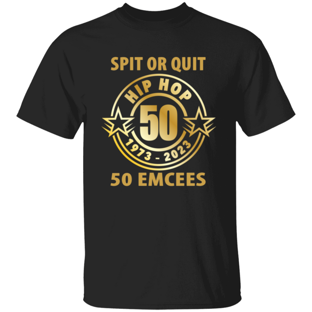 Hip Hop 50 (Spit or quit 50 Emcees) T-Shirt