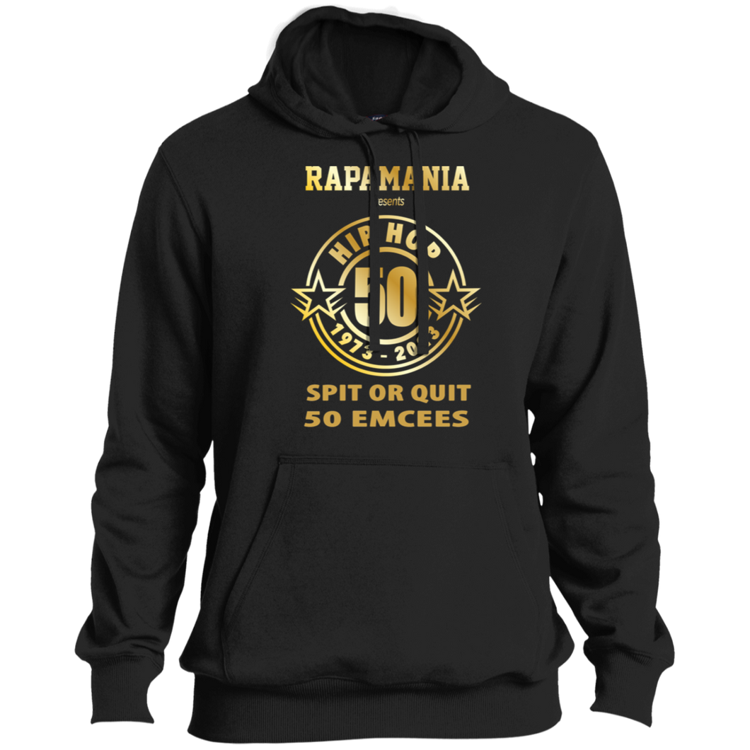 RAPAMANIA Presents Hip Hop 50 (SPIT OR QUIT 50 EMCEES) Pullover Hoodie