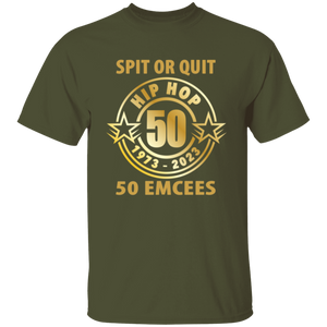 Hip Hop 50 (Spit or quit 50 Emcees) T-Shirt