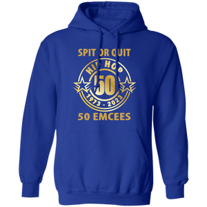 Hip Hop 50 (Spit or quit 50 Emcees) Pullover Hoodie