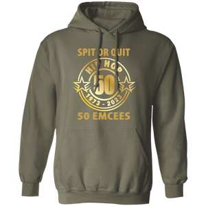 Hip Hop 50 (Spit or quit 50 Emcees) Pullover Hoodie