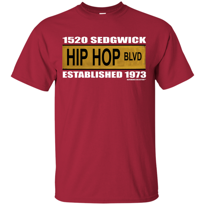 1520 SEDGWICK HIP HOP BLVD classic 1970's street sign (Rapamania Collection) T-Shirt