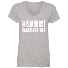 East Elmhurst Raised Me Ladies' V-Neck T-Shirt