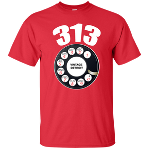 VINTAGE DETROIT (313) T-Shirt