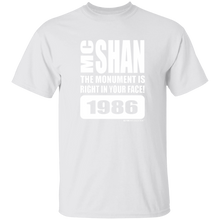 MC SHAN” The monument is right in your face” (Rapamania Collection) oz. T-Shirt