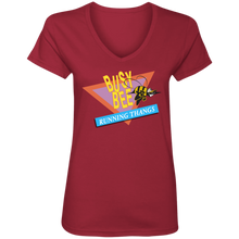 CHIEF  ROCKER BUSY BEE RUNNING THANGS (Busy Bee Collection) Ladies' V-Neck T-Shirt