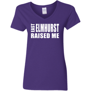 East Elmhurst Raised ME Ladies' 5.3 oz. V-Neck T-Shirt