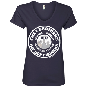 THE L BROTHERS PIONEER (Rapmania Collection) Ladies' V-Neck T-Shirt