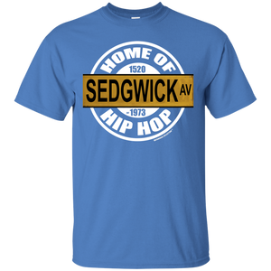 SEDGWICK AV HOME OF HIP HOP classic 1970s street sign (Rapamania Collection) T-Shirt