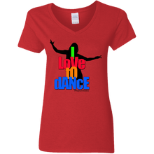 I LOVE TO DANCE V-Neck T-Shirt