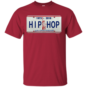 45th HIP HOP ANNIVERSARY LICENSE PLATE(Rapamania Collection) T-Shirt