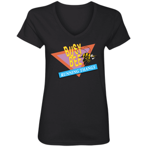 CHIEF  ROCKER BUSY BEE RUNNING THANGS (Busy Bee Collection) Ladies' V-Neck T-Shirt