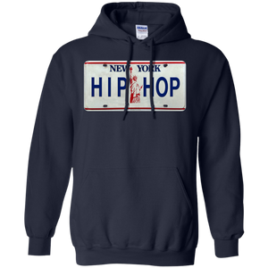 NEW YORK HIP HOP LICENSE PLATE VINTAGE  Pullover Hoodie 8 oz.