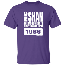 MC SHAN” The monument is right in your face” (Rapamania Collection) oz. T-Shirt