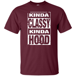 KINDA CLASSY KINDA HOOD (distressed) T-Shirt