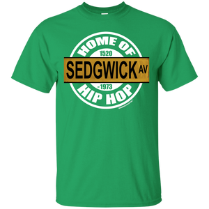 SEDGWICK AV HOME OF HIP HOP classic 1970s street sign (Rapamania Collection) T-Shirt