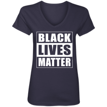 BLACK LIVES MATTER Ladies' V-Neck T-Shirt