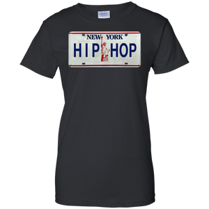 NEW YORK HIP HOP LICENSE PLATE  VINTAGE Ladies' 100% Cotton T-Shirt