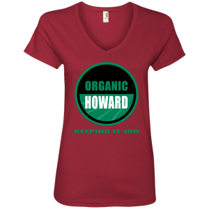 ORGANIC HOWARD KEEPING IT 100  Ladies' V-Neck T-Shirt