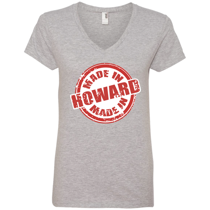 MADE IN HOWARD Ladies' V-Neck T-Shirt