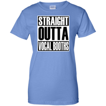 STRAIGHT OUTTA VOCAL BOOTHS Ladies' 100% Cotton T-Shirt