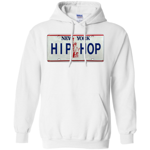 NEW YORK HIP HOP LICENSE PLATE VINTAGE  Pullover Hoodie 8 oz.