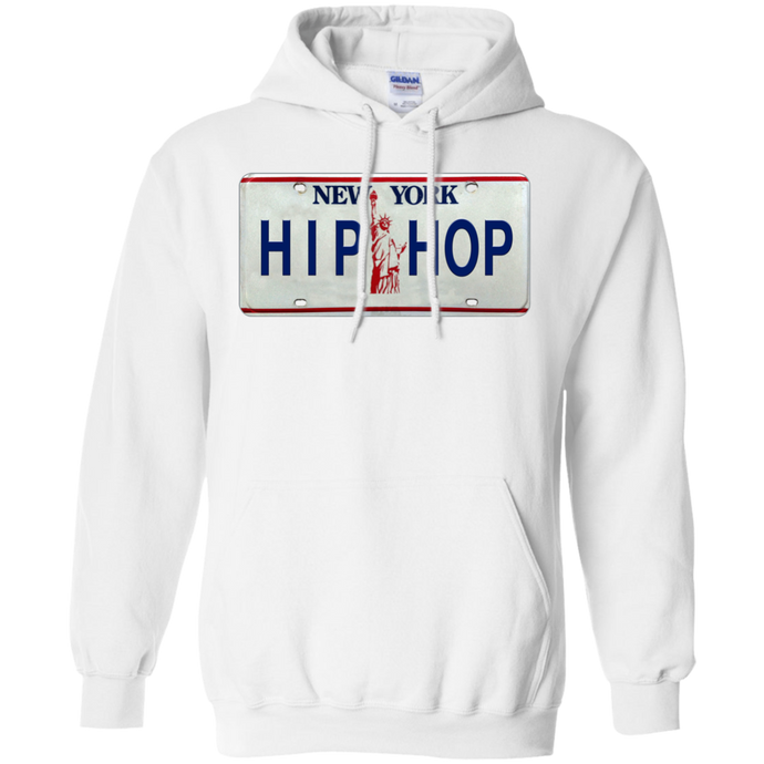 NEW YORK HIP HOP LICENSE PLATE VINTAGE  Pullover Hoodie 8 oz.