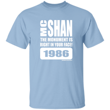 MC SHAN” The monument is right in your face” (Rapamania Collection) oz. T-Shirt