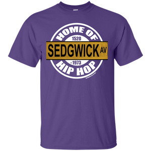 SEDGWICK AV HOME OF HIP HOP classic 1970s street sign (Rapamania Collection) T-Shirt