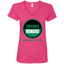 ORGANIC HOWARD KEEPING IT 100  Ladies' V-Neck T-Shirt