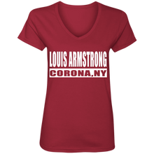 Louis Armstrong Corona NY V-Neck T-Shirt