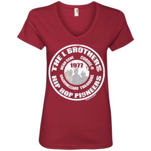 THE L BROTHERS PIONEER (Rapmania Collection) Ladies' V-Neck T-Shirt