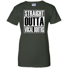 STRAIGHT OUTTA VOCAL BOOTHS Ladies' 100% Cotton T-Shirt