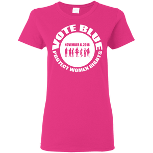 VOTE BLUE Ladies' 5.3 oz. T-Shirt