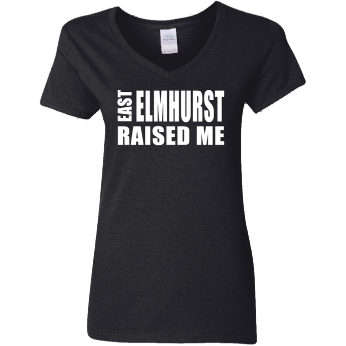 East Elmhurst Raised ME Ladies' 5.3 oz. V-Neck T-Shirt