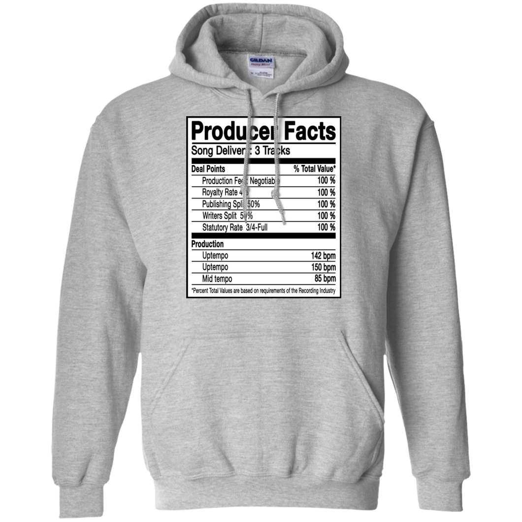 PRODUCER FACTS Pullover Hoodie 8 oz.