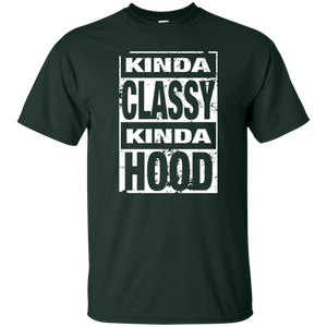 KINDA CLASSY KINDA HOOD (distressed) T-Shirt