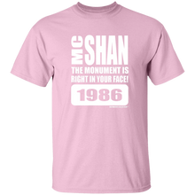 MC SHAN” The monument is right in your face” (Rapamania Collection) oz. T-Shirt