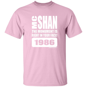 MC SHAN” The monument is right in your face” (Rapamania Collection) oz. T-Shirt