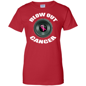 BLOW OUT CANCER Ladies' 100% Cotton T-Shirt