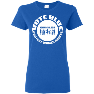 VOTE BLUE Ladies' 5.3 oz. T-Shirt