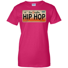 GEORGIA HIP HOP LICENSE PLATE VINTAGE Ladies' 100% Cotton T-Shirt