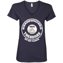 GRANDWIZZARD THEODORE PIONEER (Rapamania Collection) Ladies' V-Neck T-Shirt
