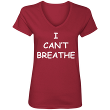 I Cant Breathe Ladies' V-Neck T-Shirt